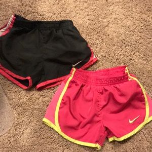 2 pair of Nike dri fit toddler shorts